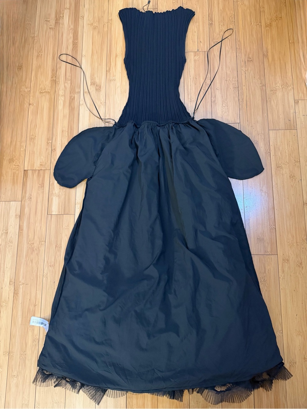 NWOT En Saison Darcy Sleeveless Mixed Media Tulle Gown Dress in Black Size S - Picture 9 of 15